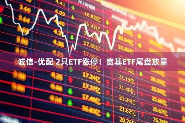 诚信-优配 2只ETF涨停！宽基ETF尾盘放量
