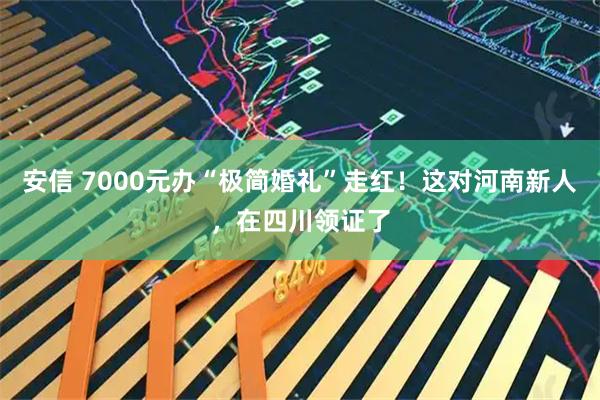 安信 7000元办“极简婚礼”走红！这对河南新人，在四川领证了